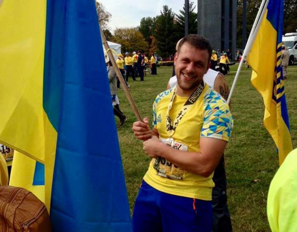 Дмитро Фесенко на першому марафону в 2016 році (Фото Вікторії Цимбал)